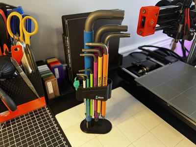 Upright Stand for Wera Metric Hex Plus L Key Set