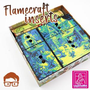 FLAMECRAFT INSERTS / ORGANIZER PLUS  3 SPECIAL GIFT FOR YOU !!  BY AM-MEDIA [MULTICOLOR WITH ANY 3D PRINTER]