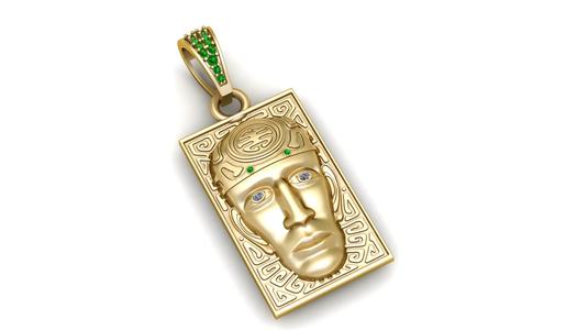 FACES SQUAR PENDANT 3d printable model