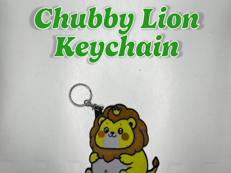 Chubby Lion Keychain