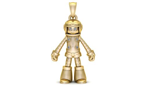 GOLDEN  CUTE ROBOTE PENDANT