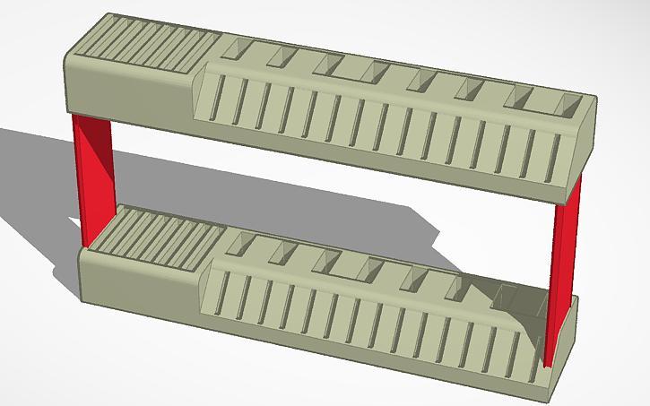 Double Story USB Stick, Micro SD, SD Card Rack/Holder