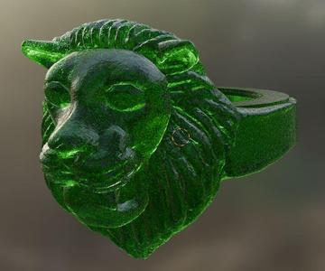 Anello con testa di Leone
