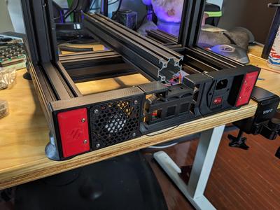 Ender 3 Switchwire rear panel with Keystones