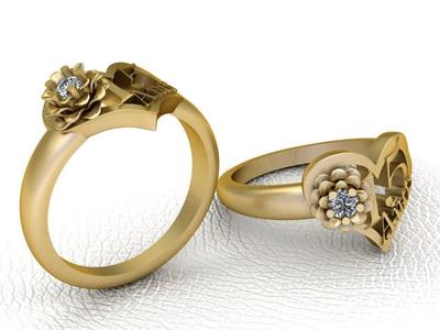 Heart Ring 3d printable model
