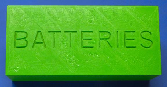Multi Battery Box Labelled Lid