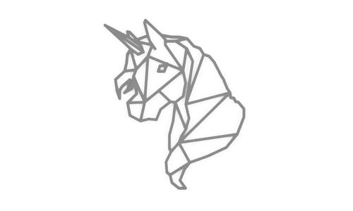 Unicorn 2D Stencil Wall Art