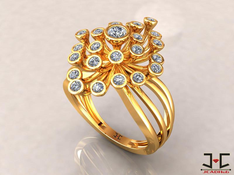 009 - Cocktail Ladies Ring - JCADHub