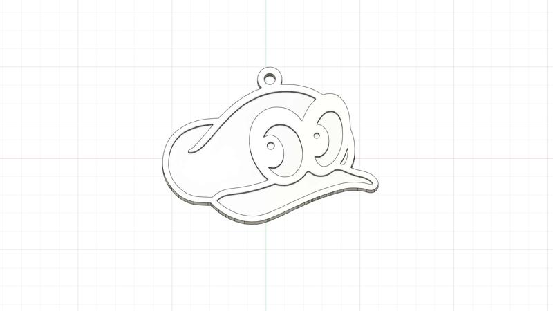 Cappy keychain - Super Mario Odyssey Cap