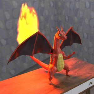 Muscular Fire Dragon