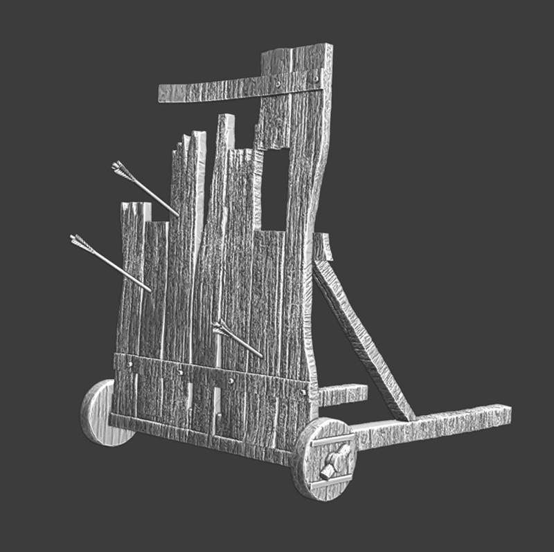 Medieval destroyed siege protection