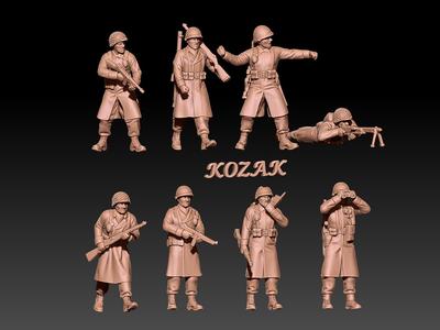 ww2 us infantry in winter set 2
