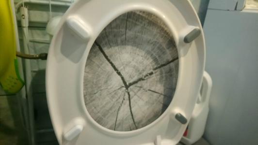 Toilet bowl spacer overlay