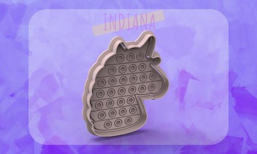 POP IT STAMP UNICORN CUTTER