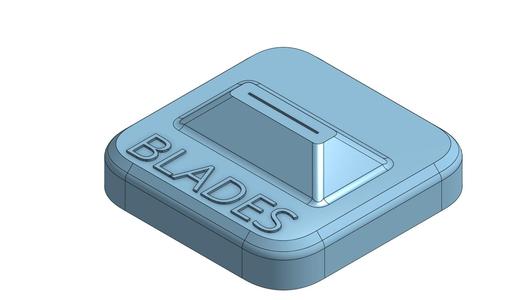 Jar Lid ( to break blades off safely)