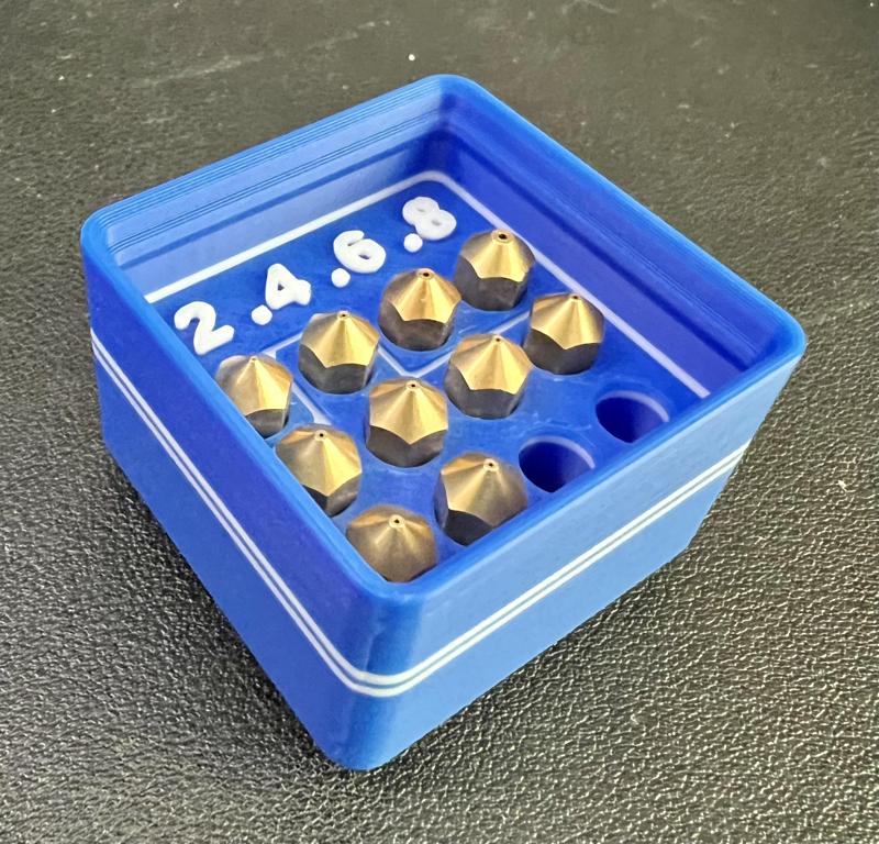 Gridfinity Nozzle Bin - AnkerMake M5 Kickstarter Nozzle Kit