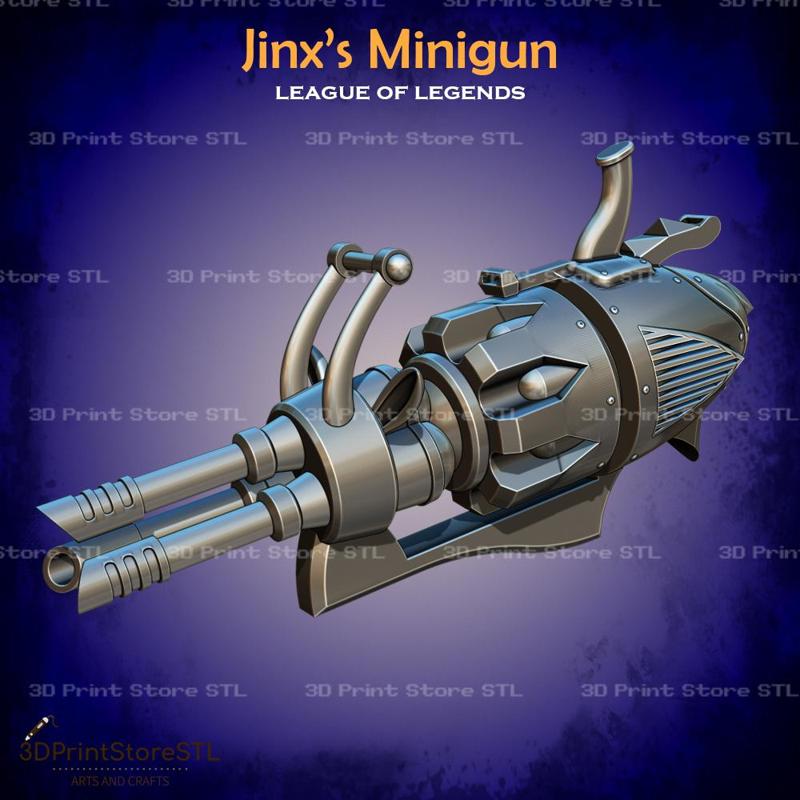 Jinx Minigun LOL league of legends - Fan Art 3D print model