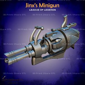 Jinx Minigun LOL league of legends - Fan Art 3D print model