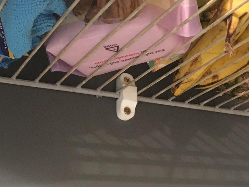 Wire Wall Shelf Bracket: Replacement that is heavy duty and easy to print.