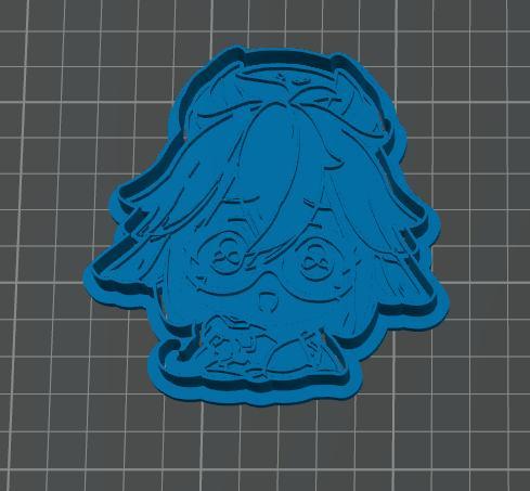 Genshin Impact Sucrose cookie cutter
