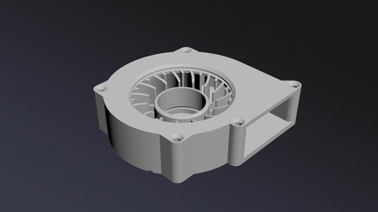 Computer axial fan to blower fan 80mmx25mm