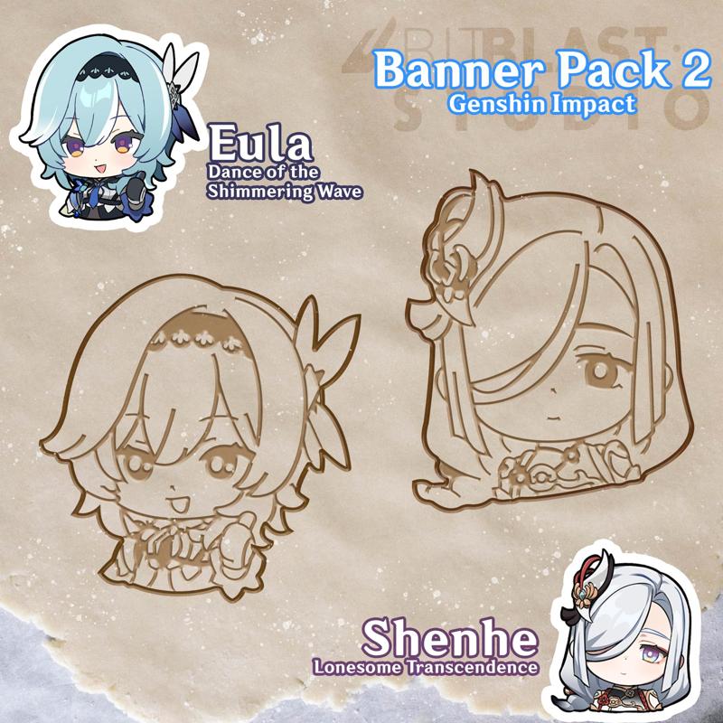 Genshin Impact Character Pack 2 Cookie Cutters