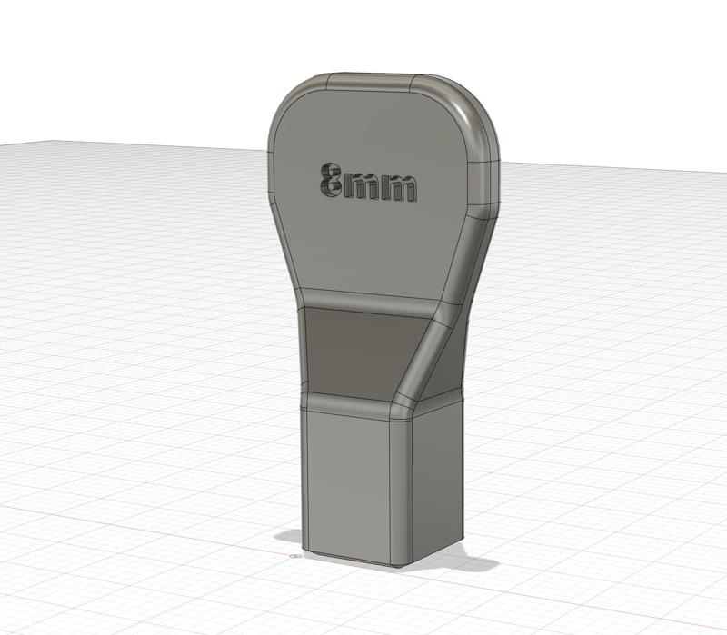 8mm utility room square key