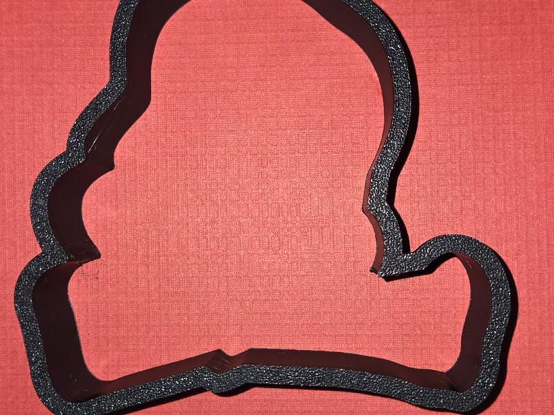 Sitting gnome cookie cutter