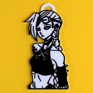 Jinx anime keychain - League of Legends keychains