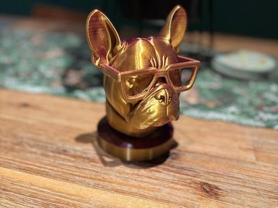 French Bulldog with Glasses