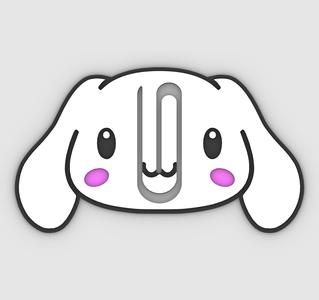 CINNAMOROLL - cute kawai 3 - v2 - Paper clip, bookmark - 3MF pre-painted , STL