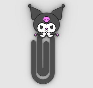 Kuromi cartoon - Paper clip - bookmark - STL file