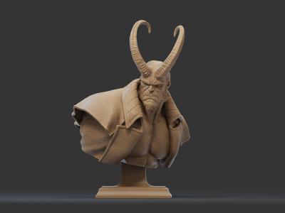 Hellboy Bust 3D Print