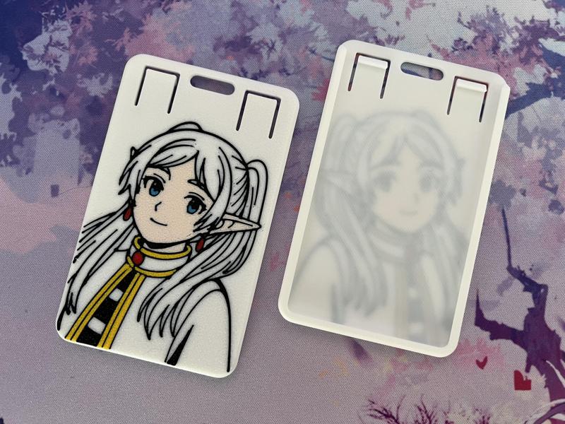 Frieren themed ID Card / Badgeholder (Supportless)