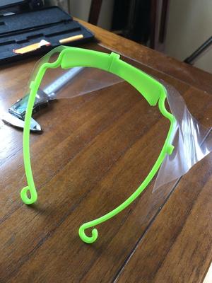 Covid-19 Face shield for small printer.