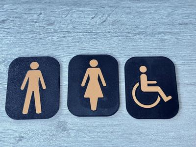 plaque pour toilette / plate for toilet