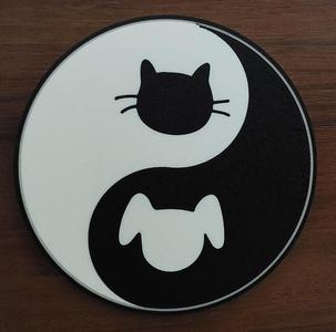 Yin yang coaster