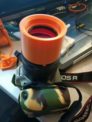 Canon RF 35mm lens 50mm stand-off filter holder