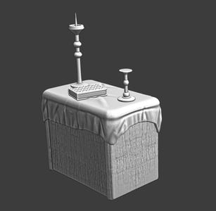 Medieval Alter - Wargaming prop