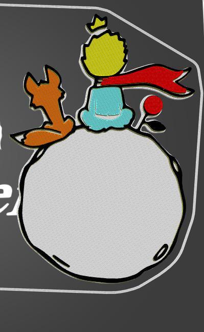 The Little Prince - I said - Coat of arms - To print up to 6 colors