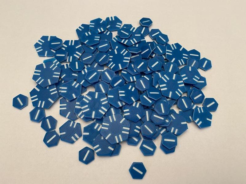 Double Sided Victory Point Chips for Race For The Galaxy