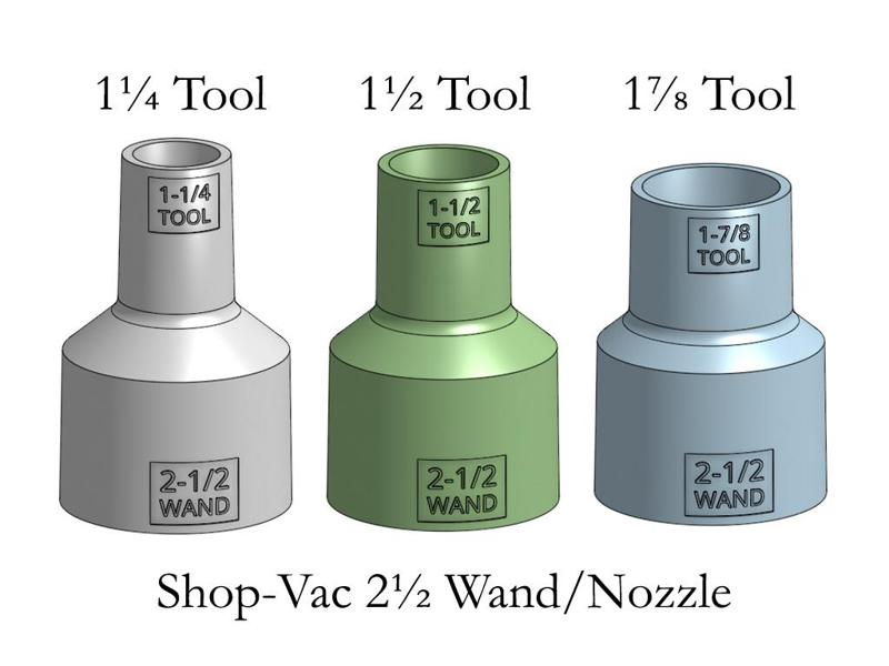 Shop-Vac Tool Adapters for 2½" Hose