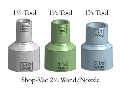 Shop-Vac Tool Adapters for 2½" Hose