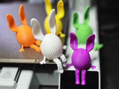Easter Eggs with Ears and articulated legs