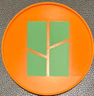 Bambu Lab Logo Drink Coaster with rim 2 colors