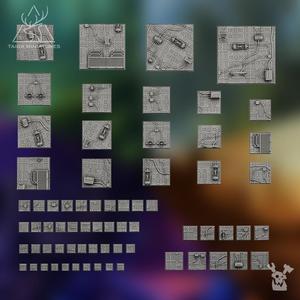Sci-Fi square bases set x276