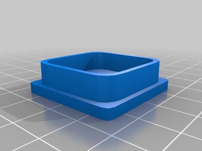 1-1/4" 16 gauge square tube end cap