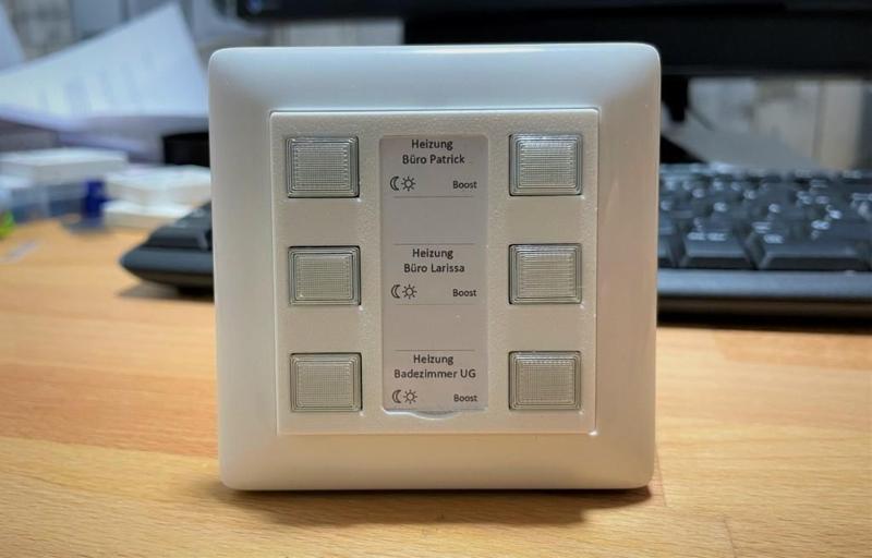 Gehäuse zu HB-RC-6-PBU-LED_644 Homematic AskSin++