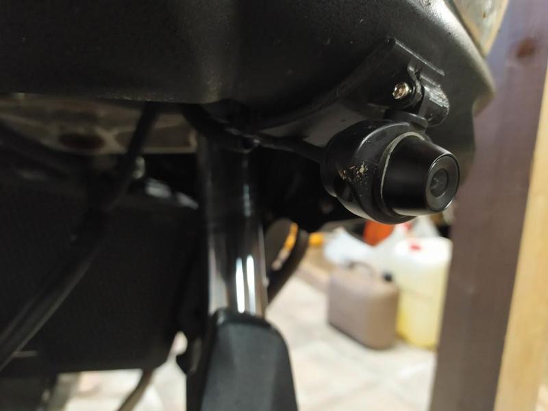 Front camera holder of registrator VSYS M6L/P6L for Suzuki V-Strom DL650 2012-2014
