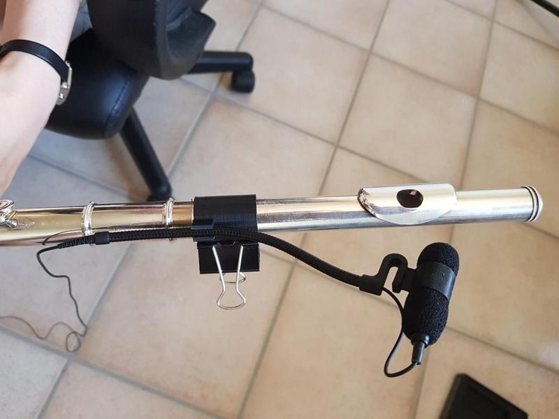 Flute Microphone Clip (Thomann t.bone ovid system cc100)